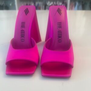 The Attico Pink Heels Bold Statement Footwear